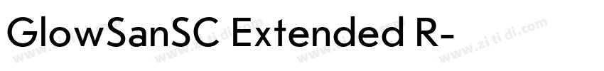 GlowSanSC Extended R字体转换